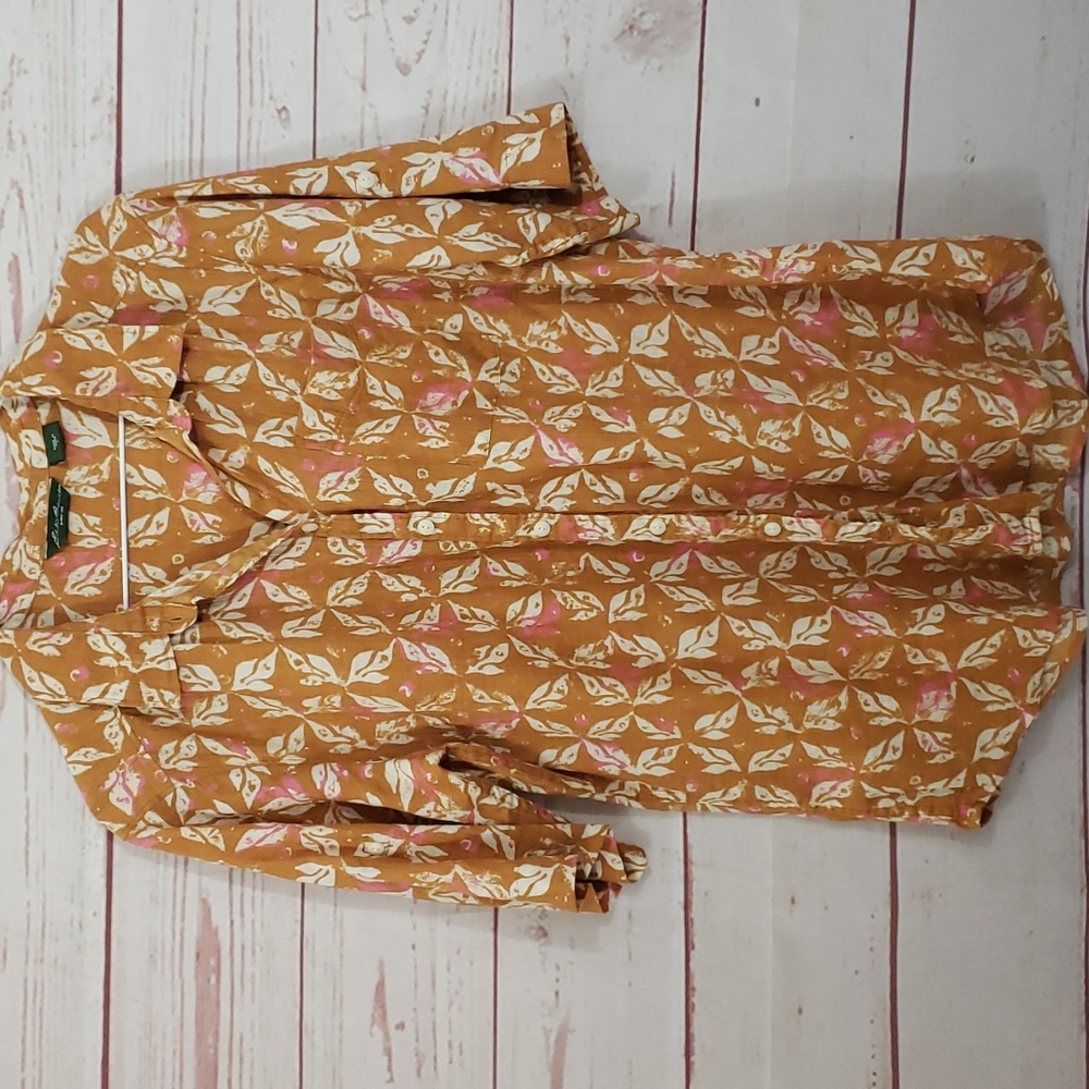 Eddie Bauer♡Retro-Mod♡Short Sleeve♡Button Down